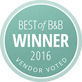 Best of B and B winner 2016 vendor voted